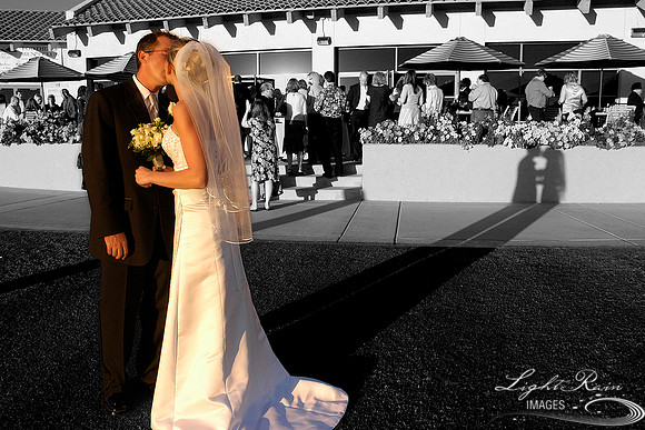 golf course wedding photo