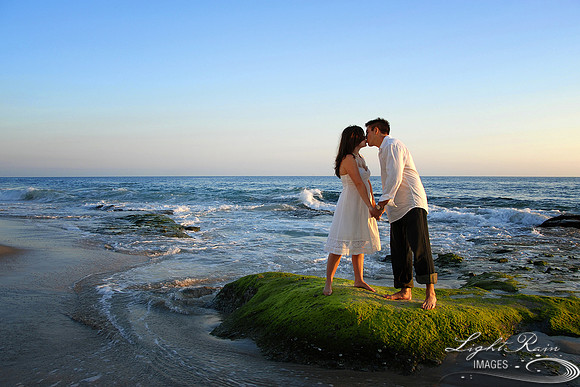 beach engagement photos