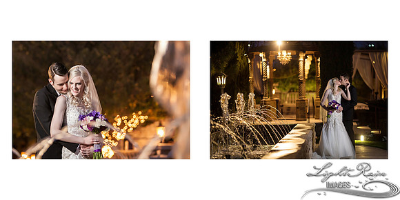 romantic bride and groom night shots