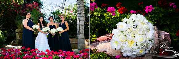 Bride and bridesmaids