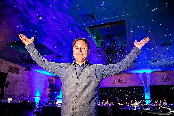 Starlit reception ceiling